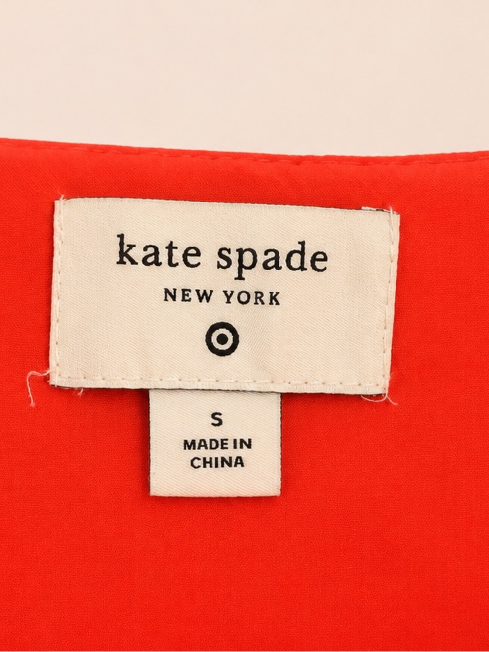 Kate Spade Red-Orange Scalloped Hem Shift Dress – Size Small - Picture 6 of 8